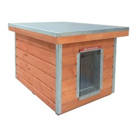   [M-HS-P] Cușcă izolată pentru câini Thermo MADERA cu acoperiș plat