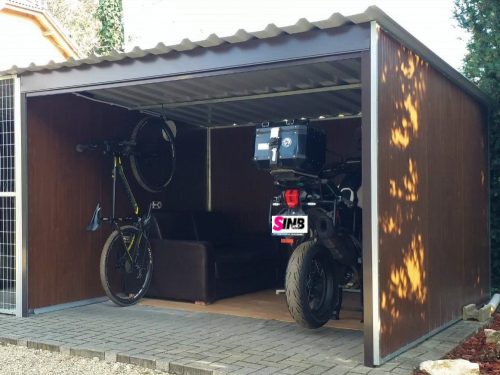 Magazie de grădină Woody 3x3m, deschis în față