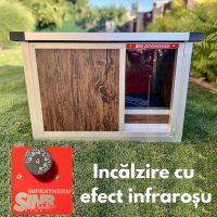 Căsuță pentru câini cu încălzire